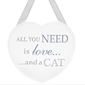 Shabby Chic Heart Cat